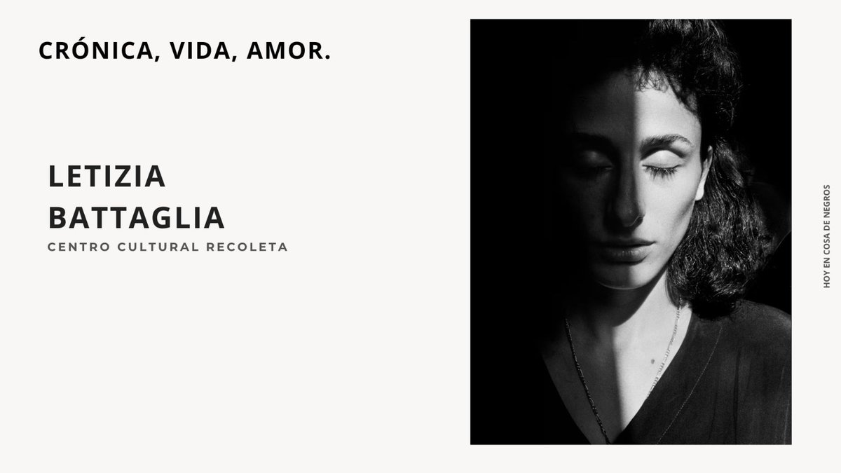 #Martes en #CosaDeNegros 
#Fotografía con #FlorCosin: Breve reseña de la exposición Crónica, vida, amor, de la fotógrafa italiana Letizia Battaglia, que se puede visitar en en el <a href="/ElRecoleta/">CENTRO CULTURAL RECOLETA</a> 

22hs por <a href="/RockAndGrowFM/">RockandGrow.fm</a> 
CONDUCEN <a href="/RonchettiJuanSe/">Juan Sebas Ronchetti</a> <a href="/LeoRonchetti/">Leo Ronchetti</a> <a href="/Sebochini/">SEBOCHINI</a>