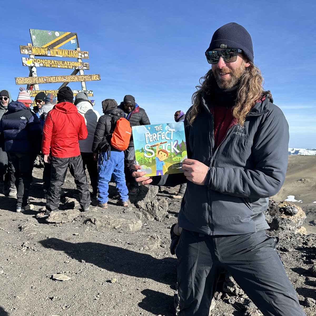 Meet Salim Shaban, aka Ambassador! He was one of the guides who helped <a href="/NoJoryous/">Derek Jory</a> summit Mount Kilimanjaro! At the end of the trek, Ambassador couldn’t wait to get home to his kids, but said he needed gifts for them. Derek was honoured to gift them the <a href="/perfstickbook/">ThePerfectStickbook</a>! ❤️🪵