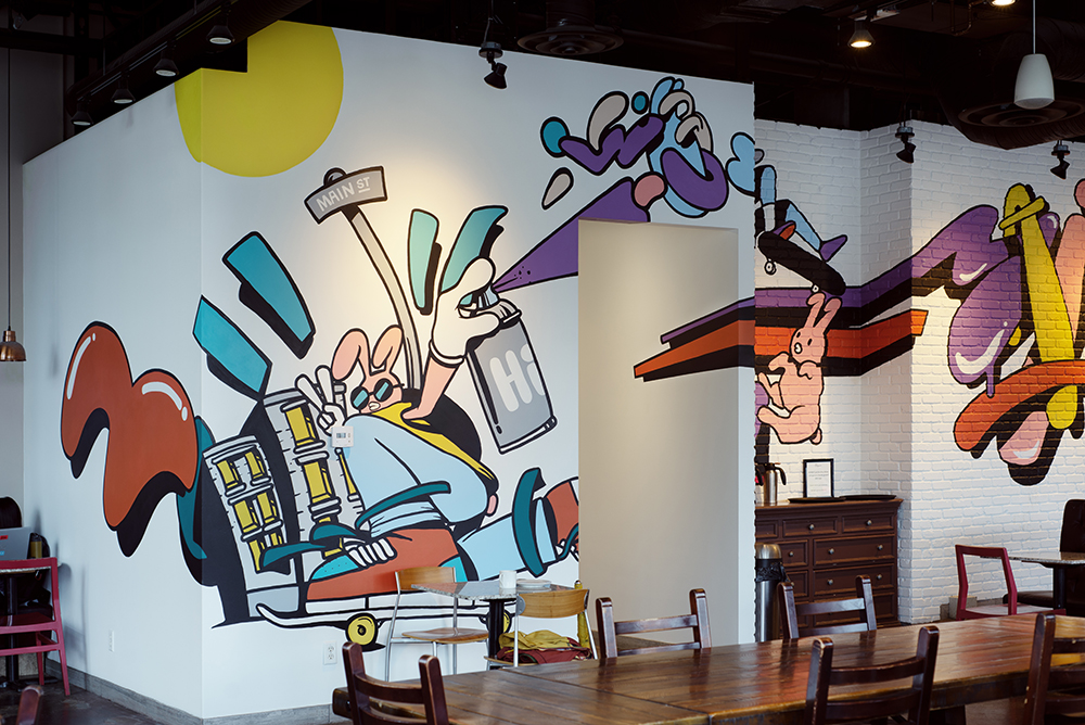 New mural work for <a href="/CaffeArtigiano/">Artigiano</a> blog.chairmanting.com/blog/2024/10/2…

#Mural #art #Artigiano #vancouver