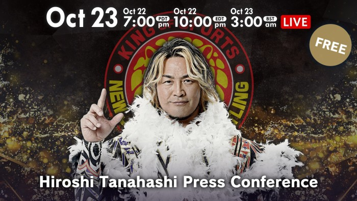 njpwglobal's tweet photo. Two hours away!

This morning at 11AM JST, Hiroshi Tanahashi will host a press conference to discuss his impending retirement plans. 

Live English updates will come here, with a full report and subtitled video to follow later. 

https://t.co/rNmlP47mur

#njpw https://t.co/Lwf1w1nBMR