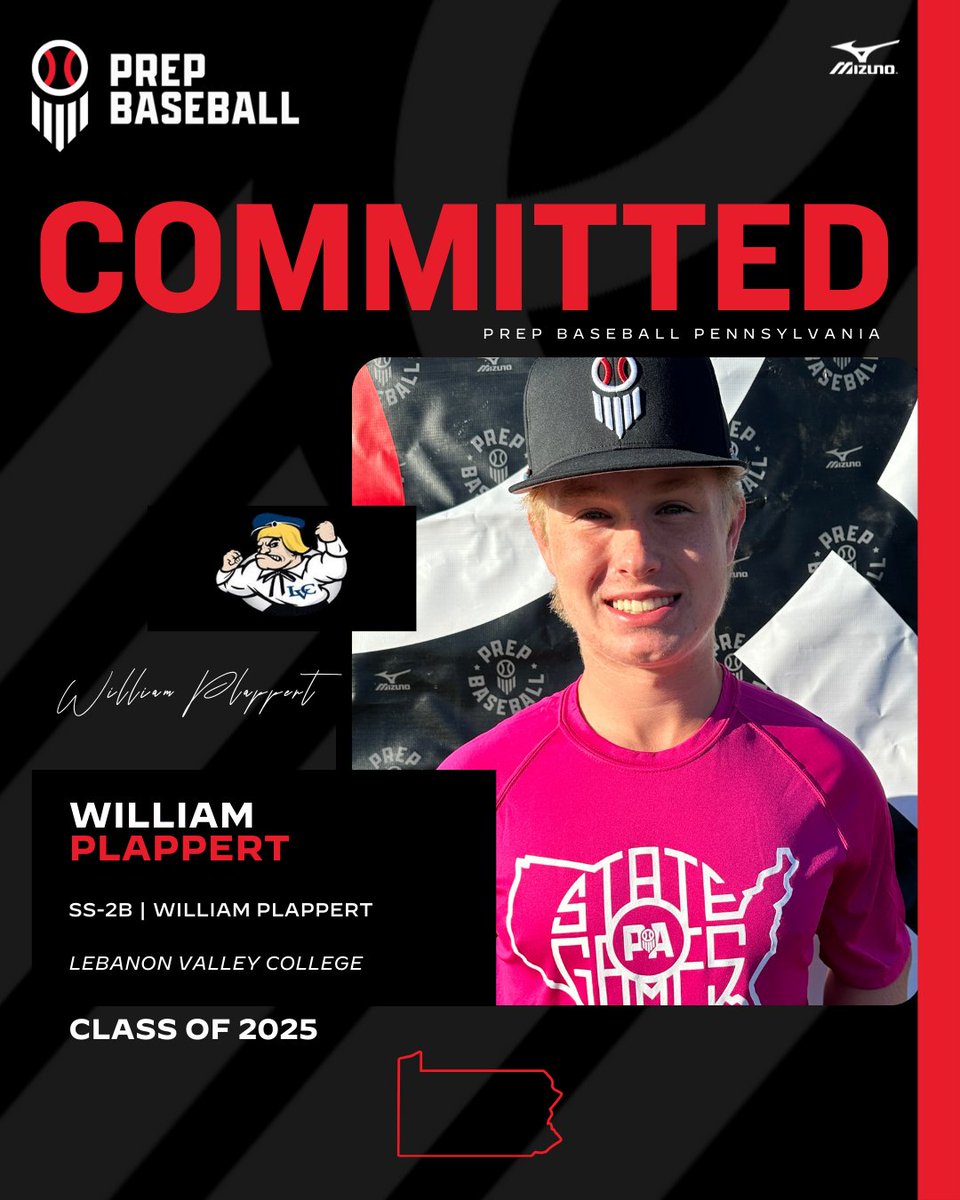 PrepBaseballPA's tweet image. 🚨Commitment Watch🚨

2025 SS-2B William Plappert (West York Area) has committed to Lebanon Valley #congrats

👤 loom.ly/gibmo3I

❗2023 &amp;amp; 2024 PA State Games❗

@WillP_Baseball | @LVCBaseball | #committed