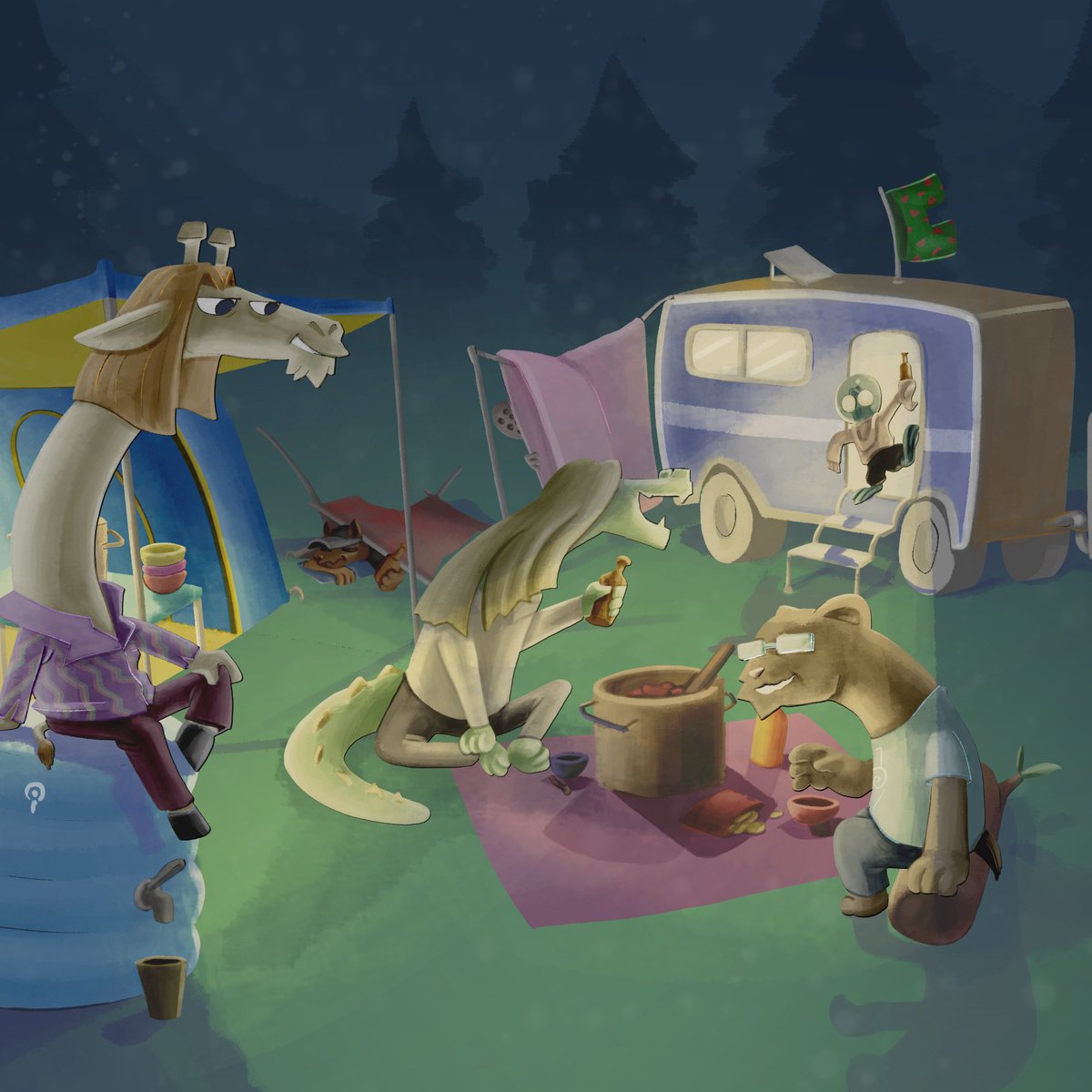 laclenchestudio's tweet photo. 22. Camp
A bit of camping around Nanecy's lake !
by paullecabotin

See ya tommorow !

#camp #fubeltober #inktober #inktober2024 #fubelfable #krita #dessin #videogame #indiegame #indie #gamedev #godot #2D #laclenchestudio #pointandclick #artwork https://t.co/FeImHkkHzT