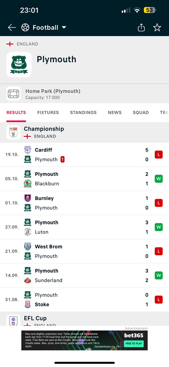 Battles92's tweet photo. It’s written in the stars, results looking very Christmassy for Plymouth #millwall https://t.co/7V1fpaqKPc