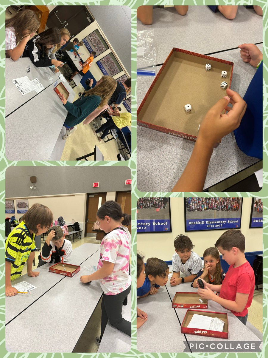 YAHTZEE!!! Yep, we heard a couple kiddos yell that today at Game Club! 
We made the switch this week from Scrabble to Yahtzee, from using words to using numbers, and we found out many are already Yahtzee masters! It was also nice to see masters teaching novices!