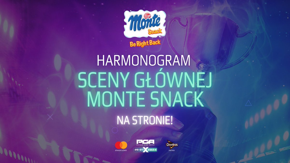 Harmonogram #ScenaGlowna #MonteSnack podczas #PoznanGameArena2024 na stronie! 🌟 Sprawdź, jakie atrakcje dla Ciebie przygotowaliśmy i kiedy grają Twoi faworyci 👉mtp-link.pl/PGA2024Program…
