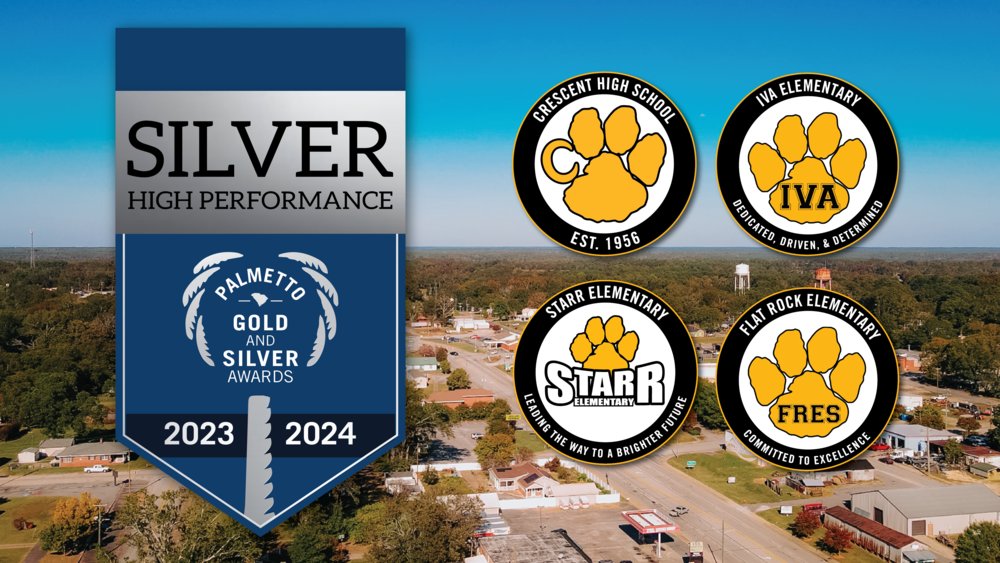 Four Anderson 3 Schools Named Palmetto Silver! 🏅 acsd3.org/o/flat-rock-el…