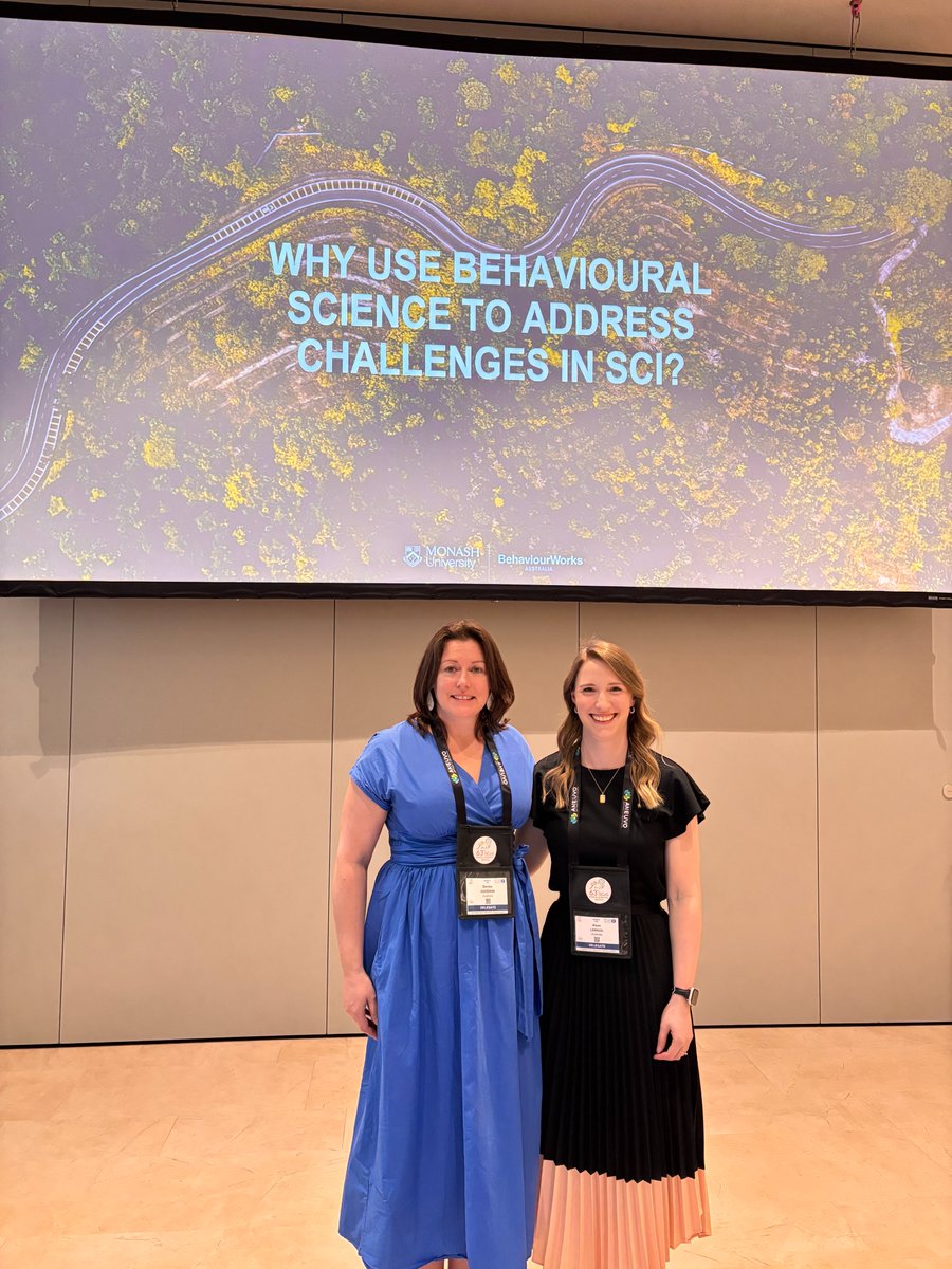 BehaviourWorksA's tweet photo. During the International Spinal Cord Society (ISCoS) Annual Scientific Meeting held in Antwerp, Belgium in September Dr @CarlotteK in her lecture on 'Empowering Lives of People with SCI: Unlocking the Transformative Potential of the World Health Assembly's Resolution on Rehabilitation', said:

🗣 "The hardest part is to implement it and apply the evidence in our daily practice. And that's about human beings, about changing behaviour... So this is a call for action to all of us".

Dr @DeeGoody79 and @alyselennox delivered an engaging workshop on introducing behaviour change to improve outcomes for people living with a spinal cord injury.

Their session was attended by clinicians, nurses, allied health professionals, researchers and peers.

🗣 "Great to connect with so many people who are as passionate as we are about improving outcomes for people living with spinal cord injury", they said. "We received great feedback about the session and hope it has sparked some thinking on how behavioural science could help to create change.

Read more about our project on the challenge of leading your best life with a spinal cord injury: https://t.co/yBhApnVHn7

#ISCoS2024 @ISCoSmeetings 

#MakeChangeHappen, contact us about partnering on your project or explore our courses.
https://t.co/Drch4cM34Y

#BehaviouralScience #BeSci #SBC #BehaviourChange #BehavioralScience