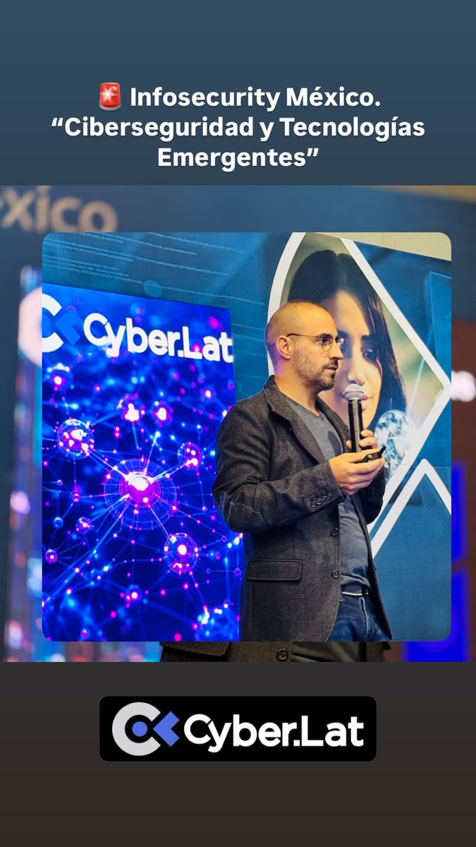 🚨 Infosecurity México. "Ciberseguridad y Tecnologías Emergentes: Cómo hacer  para ser hackeado"  <a href="/VictorLagunes/">Victor Lagunes</a>  #Infosecurity #Ciberseguridad