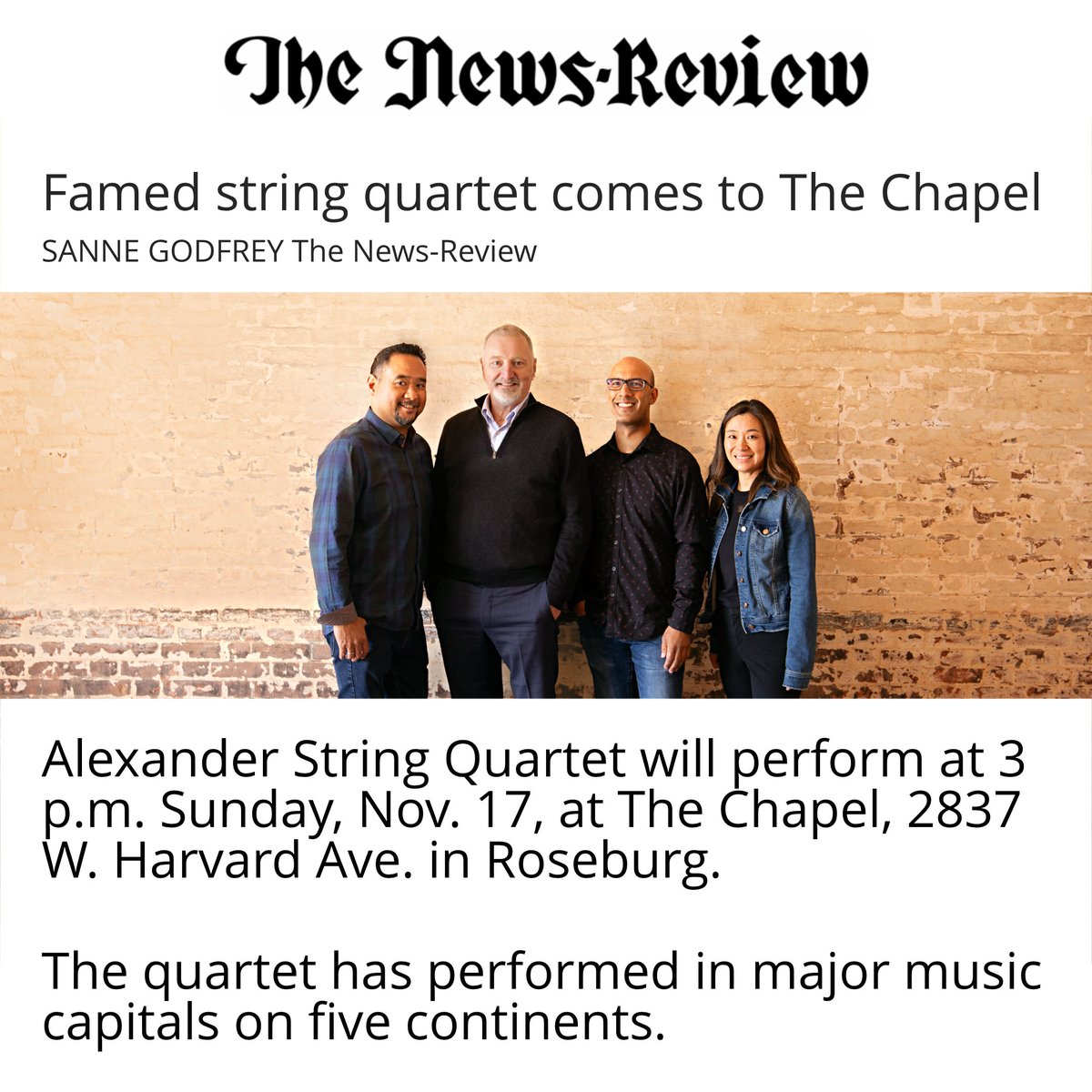 Hey, we know those guys! Thanks to <a href="/nrtoday/">The News-Review</a> for the feature! bit.ly/3YvPzJ4