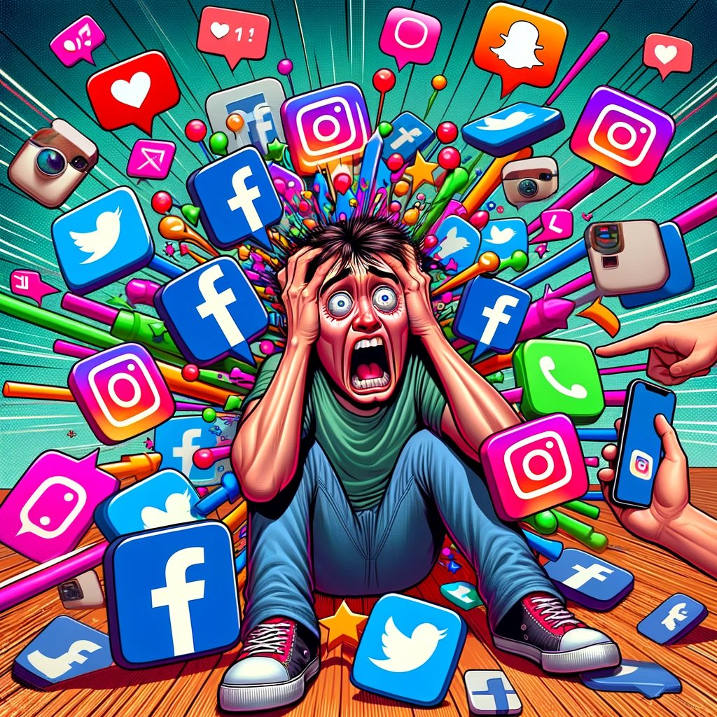 Southpowok's tweet image. When the notifications just won’t stop! 📲😵‍💫 Juggling Facebook, Instagram, and TikTok all at once can be overwhelming, but hey, that’s the social media life! 😂 Anyone else feeling like this? #SocialMediaOverload #TooManyNotifications