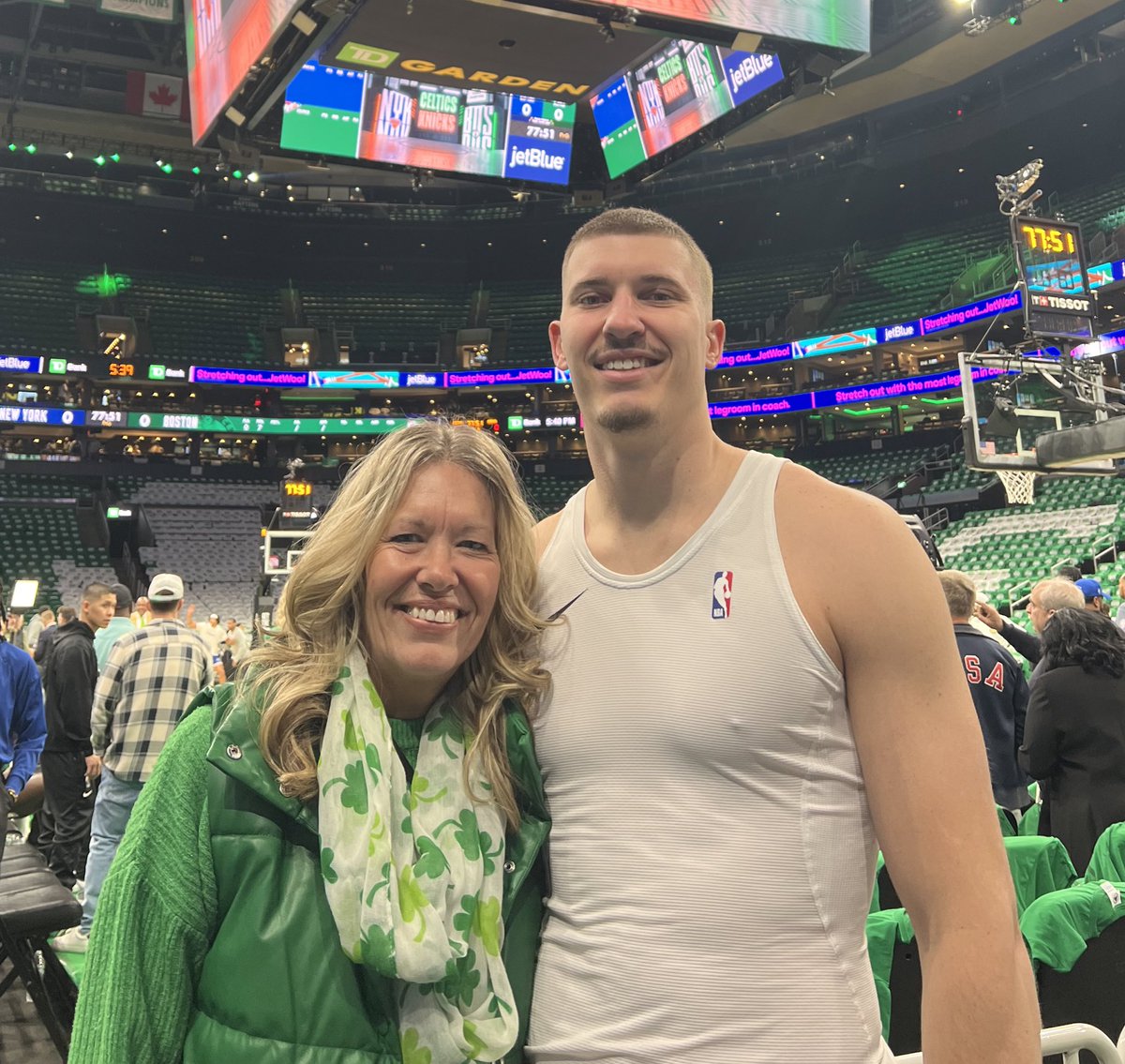 It’s the “Start of Something New”!! Go Celtics! ☘️💚🏀❤️<a href="/playforhim3/">Baylor Scheierman</a>
