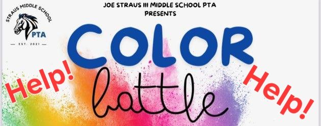 Hi #Straus #Volunteers! We need your help this Friday with our PTA fundraiser- Color Battle!! 

Please sign up for both slots if you are able using the #SignUpGenius below! If helping  outside- please wear sunscreen/hats! 

m.signupgenius.com/#!/showSignUp/…