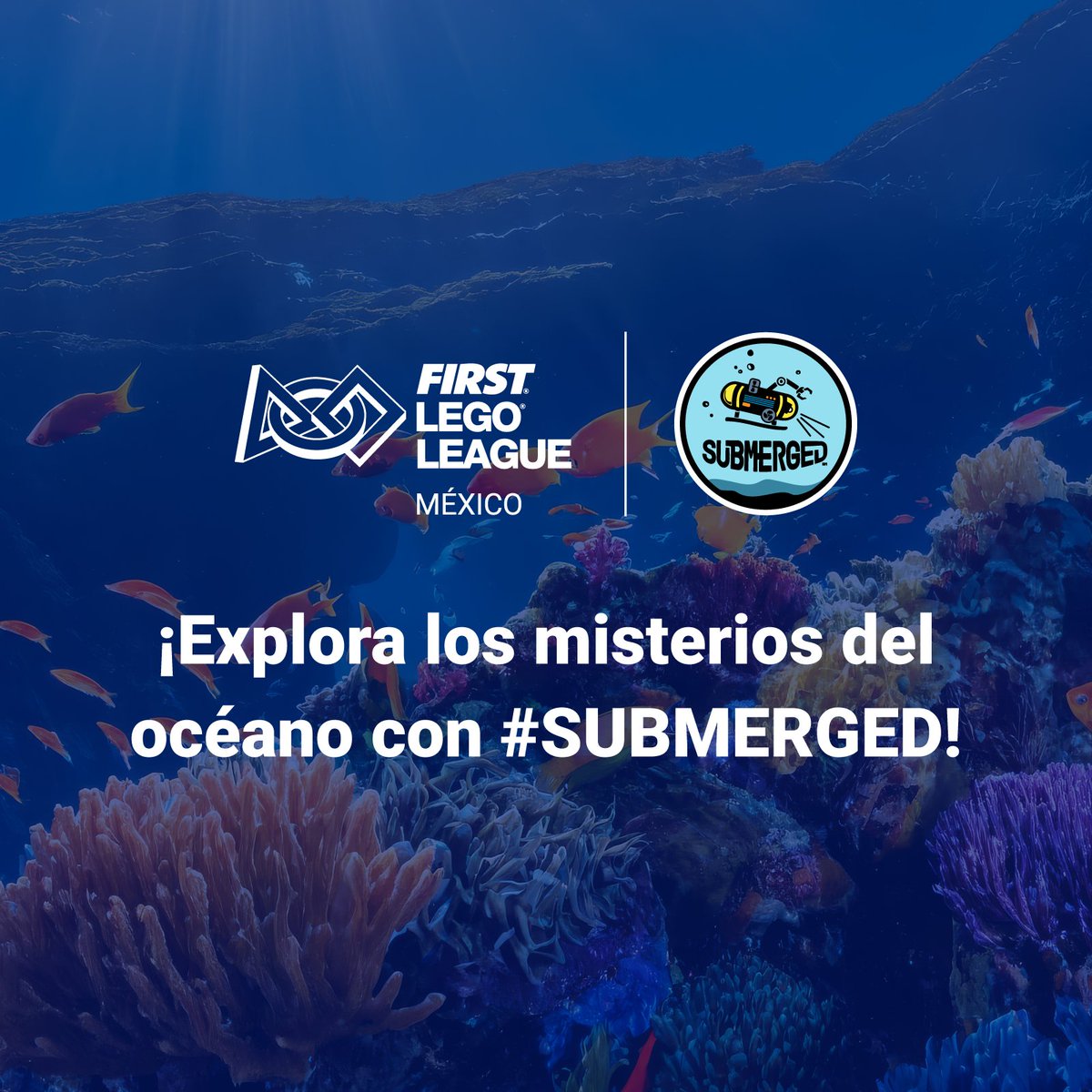 SoyRobotiX's tweet image. ¡Aún estás a tiempo de inscribir a tu escuela o equipo en @FLL_Mexico Durante la Temporada 24-25 #SUBMERGED, tus estudiantes explorarán el vasto mundo de los océanos 🌊. 

 ¡No te pierdas esta oportunidad! 👉 bit.ly/4cIi8YC  

#SoyRobotiX #FLLMéxico #FIRSTDIVE
