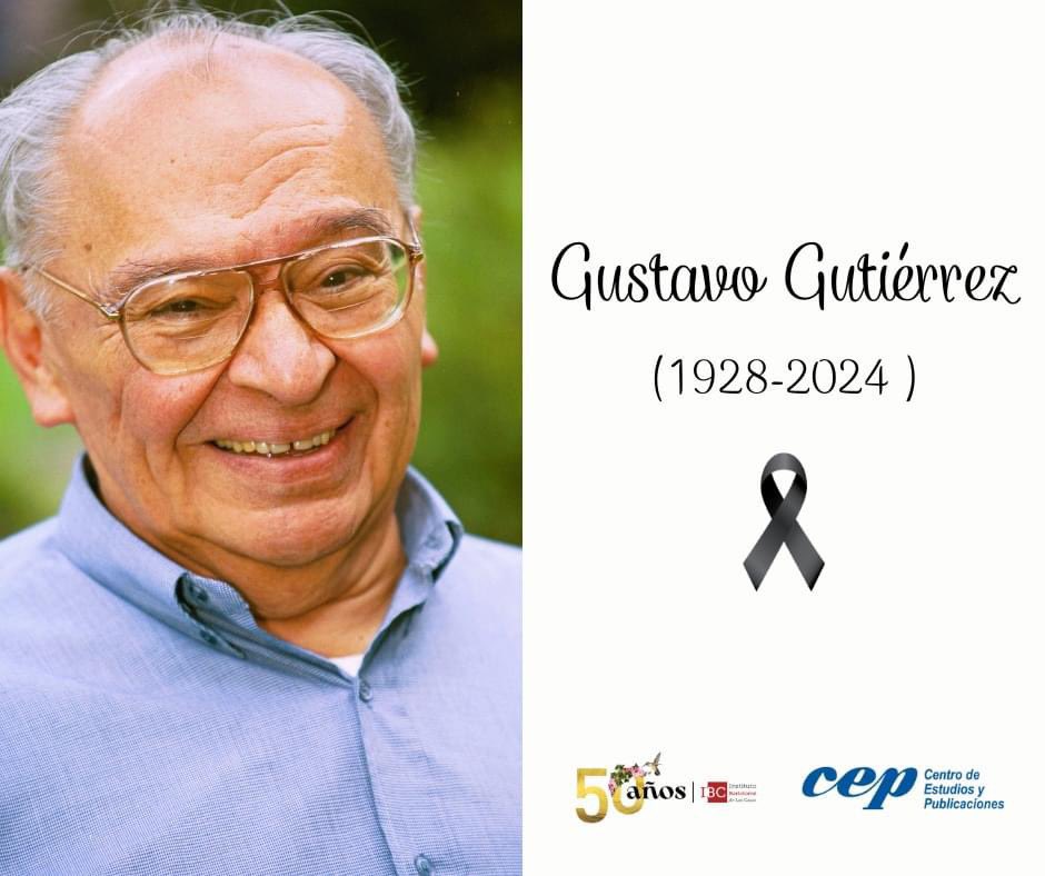 Tonight Gustavo Gutierrez has gone to the Father and has risen with the poor loved by God! Descansa en paz, querido Gustavo!