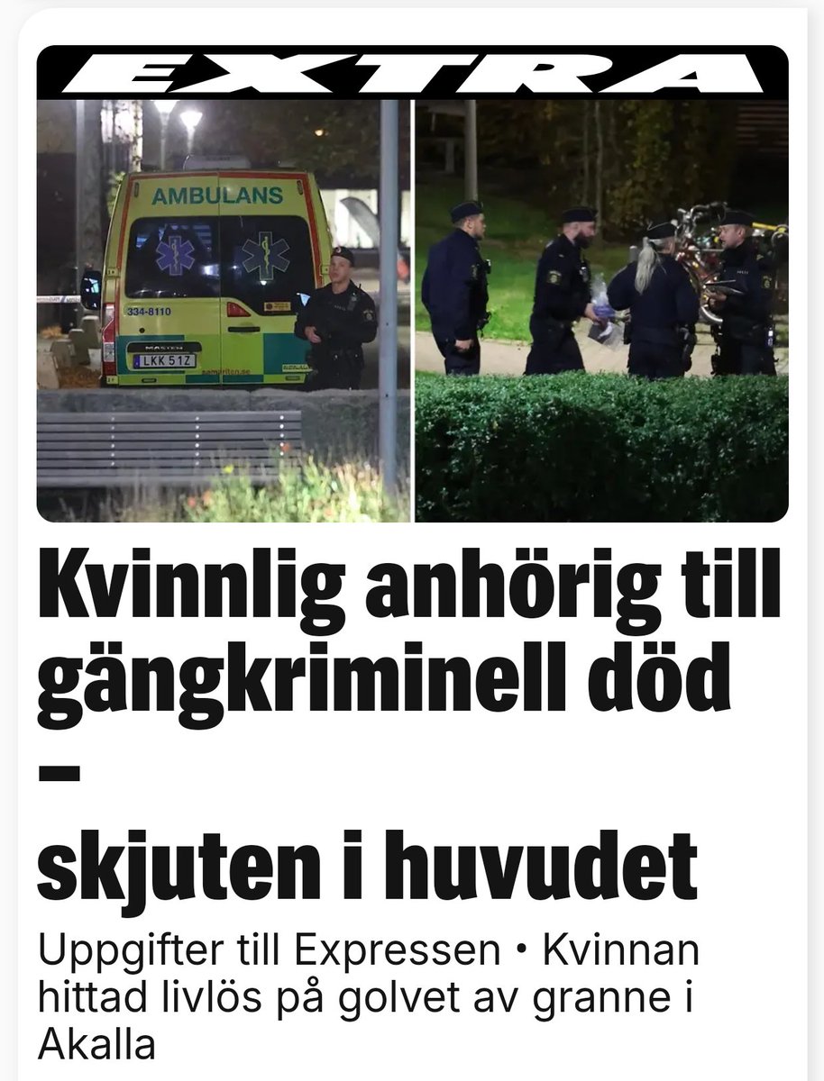 TorbenLl1's tweet photo. Tirsdagsskyderi i #Sverige #Akalla https://t.co/R9pZ3P3NfC