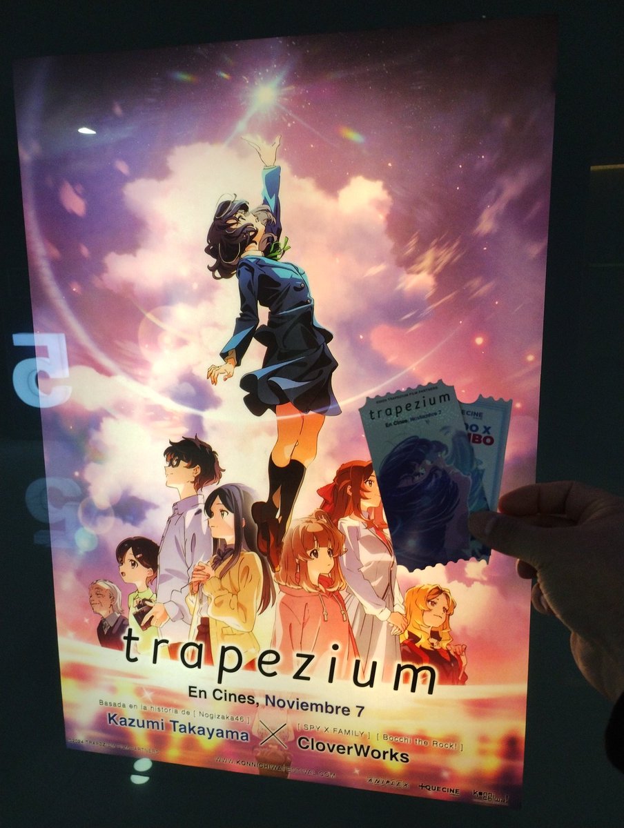 Pero que joya nos va a traer <a href="/KonnichiwaFest/">Konnichiwa!</a> este 7 de noviembre 😭😭😭. #Trapezium es una película super recomendable, vayan a verla si o si. 

OST, estilo visual, Idols, y muchas cosas convergen para darnos una cinta super emotiva.
