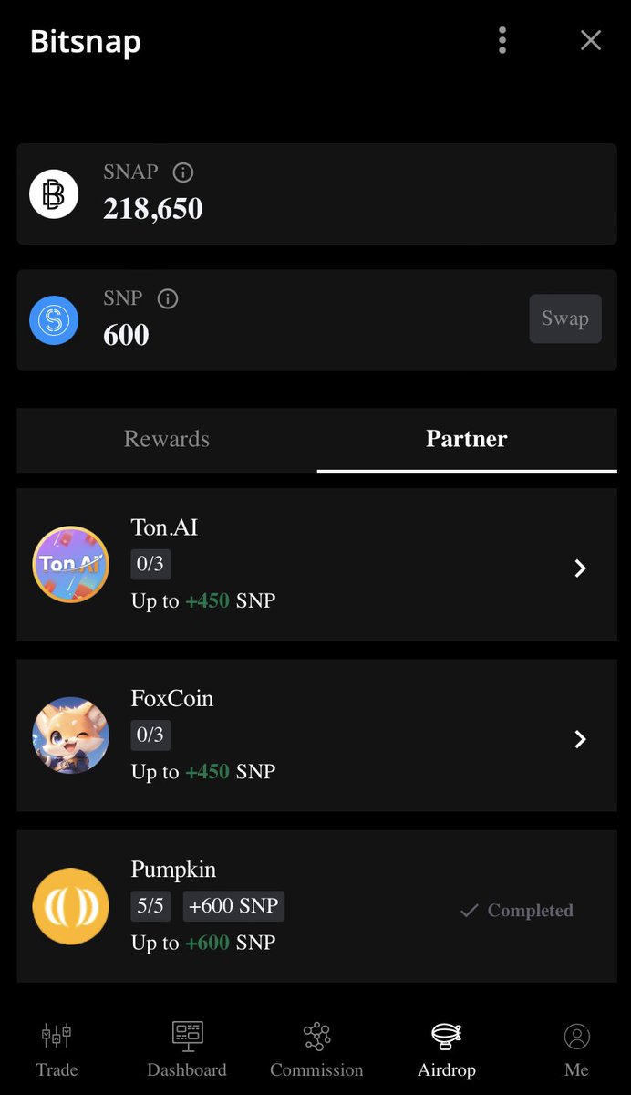 bitsnap30's tweet photo. 💎We are thrilled to announce that @Ton_AI_Official join our partner program!
👑No hesitate to earn +450 #SNP easily in "Airdrop-Partner". 
⌛️First come , first served!

Join Now: https://t.co/N0sMYyEr4N
#SNAP #TON #Bitsnap #Partner