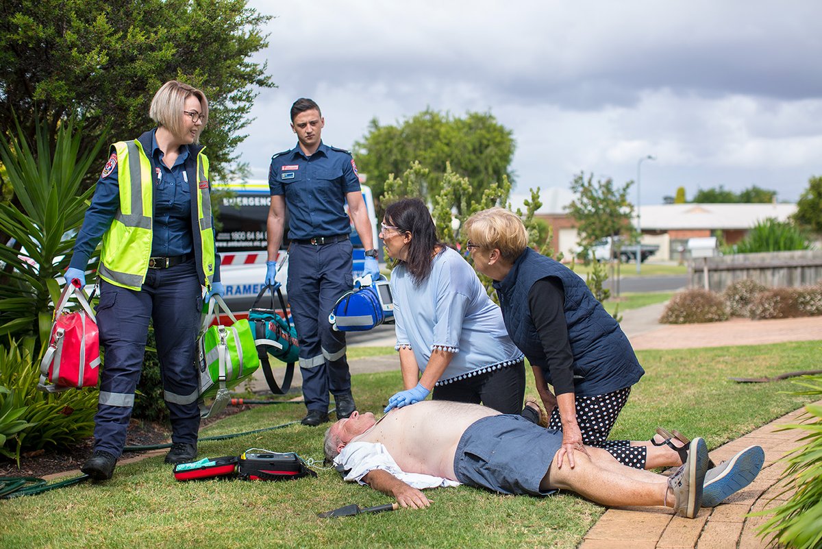 Ambulance Victoria (@ambulancevic) on Twitter photo 📢 Bystander defibrillation is key to cardiac arrest survival and recovery - and typically halves the time to first shock, so the sooner people take action, the less damage to a patient’s health.
And we have the data to back it up.
Read more on the study: bit.ly/3BS6psT 📢 Bystander defibrillation is key to cardiac arrest survival and recovery - and typically halves the time to first shock, so the sooner people take action, the less damage to a patient’s health.
And we have the data to back it up.
Read more on the study: bit.ly/3BS6psT