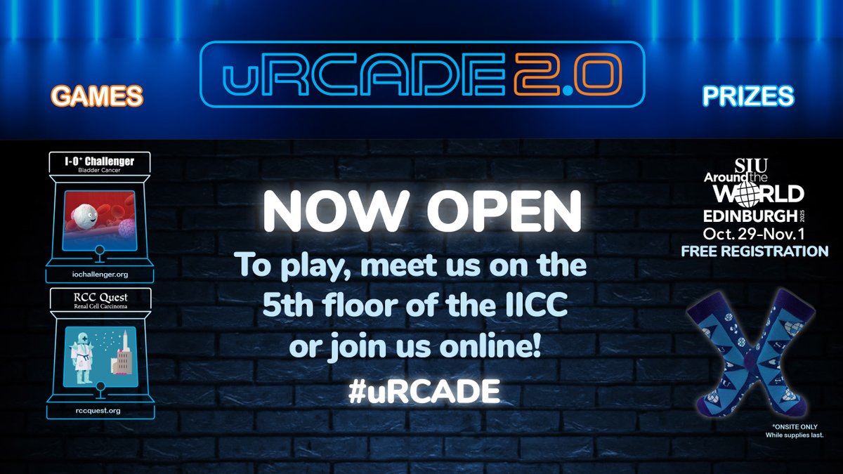 SIU_urology's tweet photo. It’s official: #uRCADE is open for business! Play RCC Quest or I-O+ Challenger at IICC 5th floor or online. Get ready for the daily contest starting tomorrow!

https://t.co/eQNTeLZgII
https://t.co/sA1cg2ctcV

@pcvblack @ttodenhoefer @kalasri3 @TiansterZhang https://t.co/nnSHSGkNnu