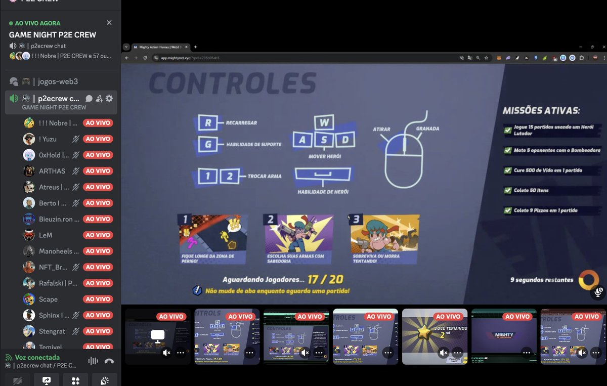 MetaGame by p2ecrew (@p2ecrewbr) on Twitter photo Tonight, we jumped into Might Action Hero during the <a href="/playgoatgaming/">GOAT Gaming</a> Game Night at P2E Crew!
With over 60 players, it was an absolute blast! Don't miss out on the next one join our Discord and be part of the action.
Remember, <a href="/p2ecrewbr/">MetaGame by p2ecrew</a> is made by gamers, for gamers, since Tonight, we jumped into Might Action Hero during the <a href="/playgoatgaming/">GOAT Gaming</a> Game Night at P2E Crew!
With over 60 players, it was an absolute blast! Don't miss out on the next one join our Discord and be part of the action.
Remember, <a href="/p2ecrewbr/">MetaGame by p2ecrew</a> is made by gamers, for gamers, since