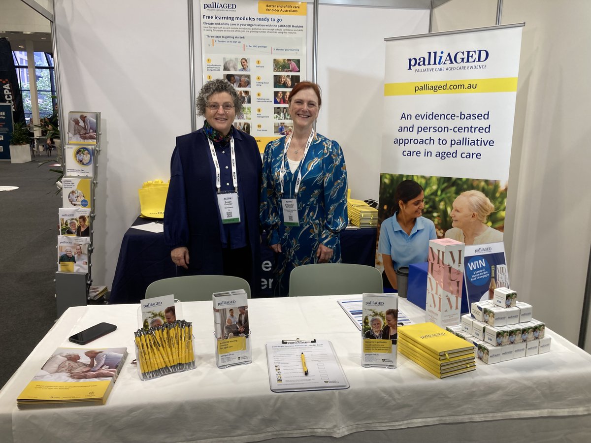 palliAGED (@palliaged) on Twitter photo #palliAGED is at #ACCPANC24 #AgeofExcellence! Pop over to booth #73 to say hi 👋 to <a href="/RaechelDamarell/">Raechel Damarell</a> and Susan Gravier. Explore evidence-based #palliativecare resources and enter our comp to WIN a delicious bottle of French Champagne! #palliAGED is at #ACCPANC24 #AgeofExcellence! Pop over to booth #73 to say hi 👋 to <a href="/RaechelDamarell/">Raechel Damarell</a> and Susan Gravier. Explore evidence-based #palliativecare resources and enter our comp to WIN a delicious bottle of French Champagne!