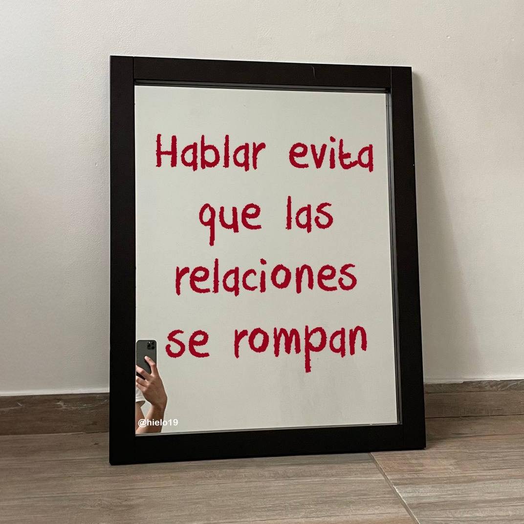 Bandidosfrasess's tweet photo. La importancia de hablar ❤️‍🩹 https://t.co/H15cDrGEUm