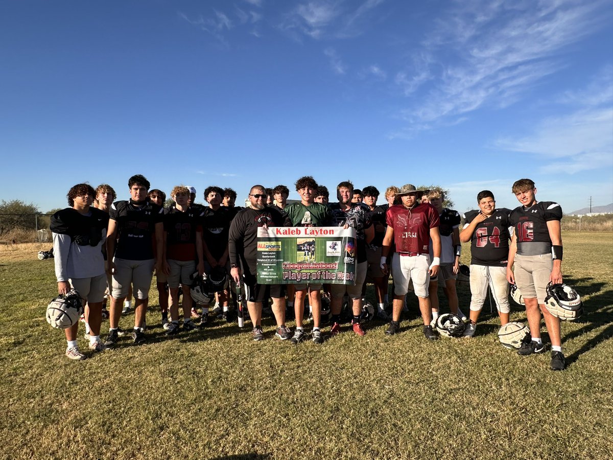 JavierJMorales's tweet photo. Some great things going on with the No. 10 @FB_RedWolves as they wrap up their regular season with three straight home games starting this Friday with Catalina Foothills. No. 5 Mica Mountain visits next week in one of the biggest games in the state. The regular season ends with defending 4A champion CDO visiting. Had the opportunity to talk with @CoachNobleWGHS and junior QB @kaleb_Layton4. Layton is a prolific passer who recently earned the @APSMailroom / @FrognFirkinAZ Player of the Week honor.