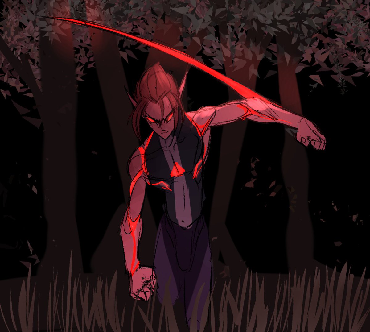 El concept art de la hoja retractil de Shaja, una cosita para sacarmelo del sistema!