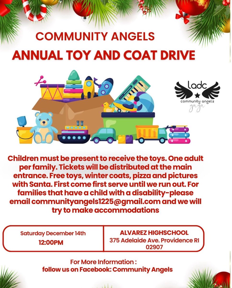 A few of the Community Angels Toy and Coat Drive volunteers in action! Organizing the donations that have started to roll in. Save the date 12/14.  Donations welcomed! Info 👇🏽