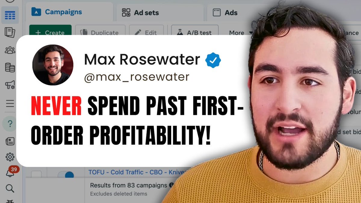 Excited to be featured on <a href="/OleSStrand/">Ole Strand | Lifestyle Design</a>'s channel today! 

We chat ad account structure, remarketing in 2024, attribution settings, cost controls, and more. 

All of my favorite topics! While you're at it, give Ole's YouTube channel a follow, he's a great marketer! Link is below!