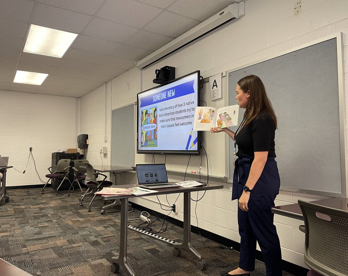 Proud of our amazing ESL teacher, Mrs. Wallace, who co-facilitated a wonderful PD for <a href="/vbschools/">VBSchools</a> on Creating Culturally Diverse Classrooms with Picture Books! (She might have had a whole table of Luxford teachers cheering her on!💜💚) <a href="/PGIVBCPS/">PGI-VBCPS</a>