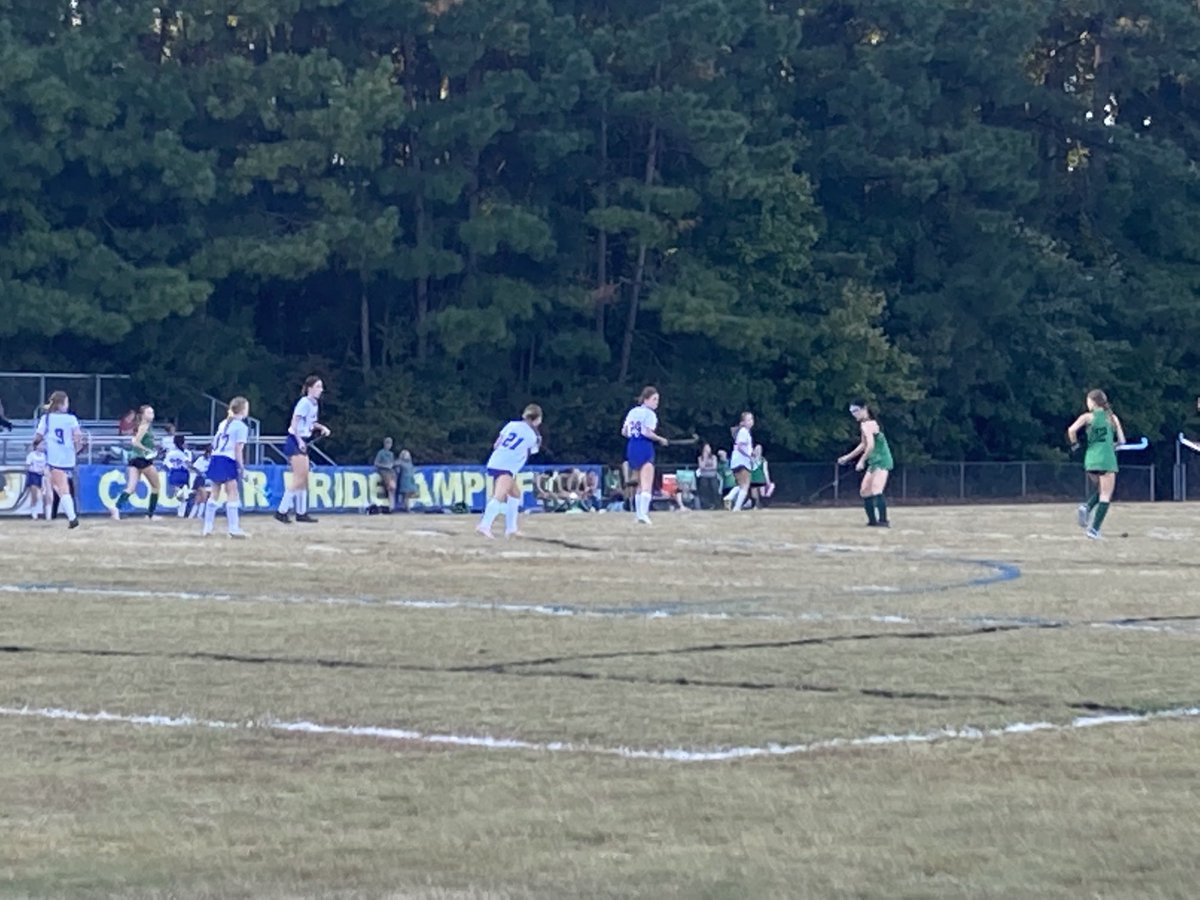 ⁦⁦<a href="/CulbrethCougars/">Culbreth Middle School</a>⁩ The AP Squad is cheering on the field hockey team!! Great game ladies!