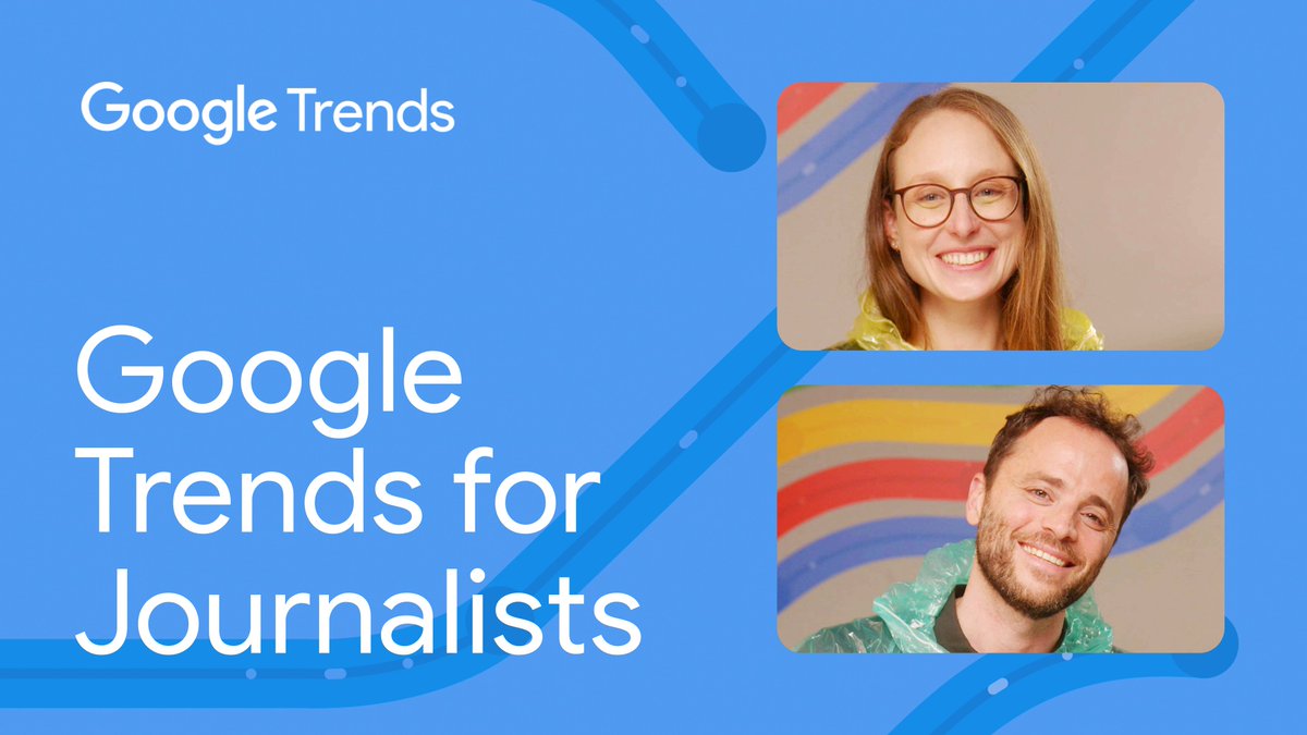 Ready to use Google Trends data like a pro journalist? 🕵️‍♀️ → goo.gle/3YfYltl

This week's Google Trends Tutorial covers using search insights to enhance your stories, plan content, and monitor breaking news. 📰