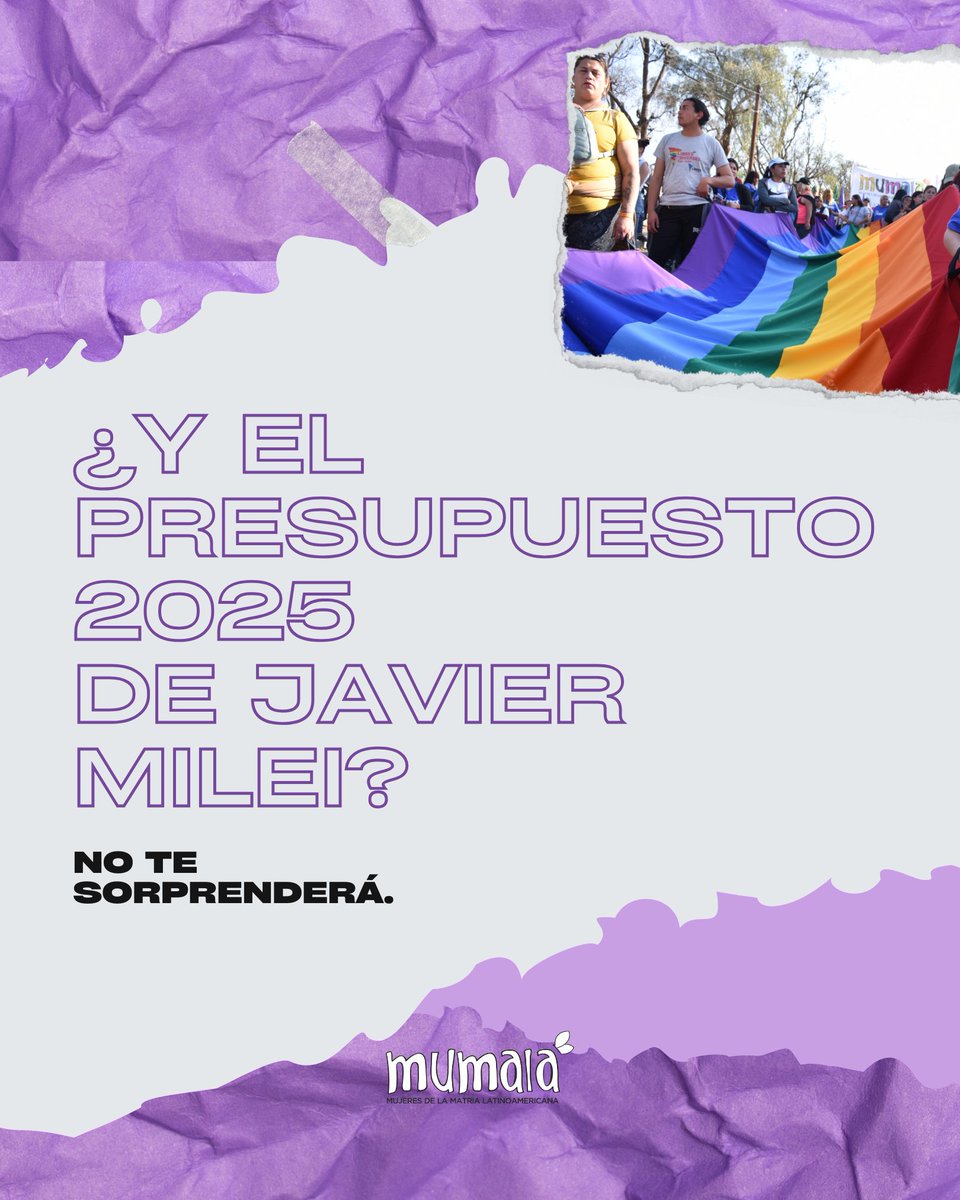 🥴 Conocé el Presupuesto 2025 para mujeres y el colectivo LGBT+.

🧵Es hora de visibilizar lo que realmente importa.