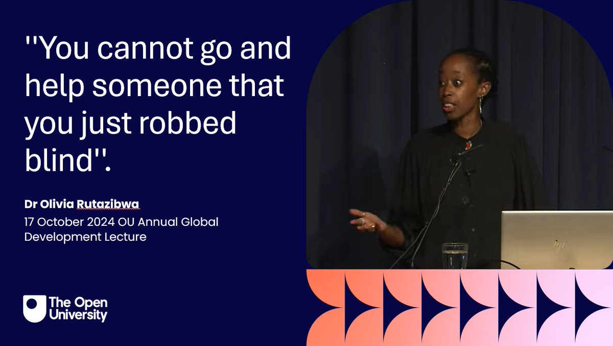 OU_CSGD's tweet image. 💡 Insights &amp;amp; Takeaways from the 2024 OU Annual Global Development Lecture 🌍
What are your thoughts? How can we rethink and reshape global development moving forward? 💬#GlobalDevelopment #OUTalks @IntDev_OU @OpenUniversity @O_rutazibwa