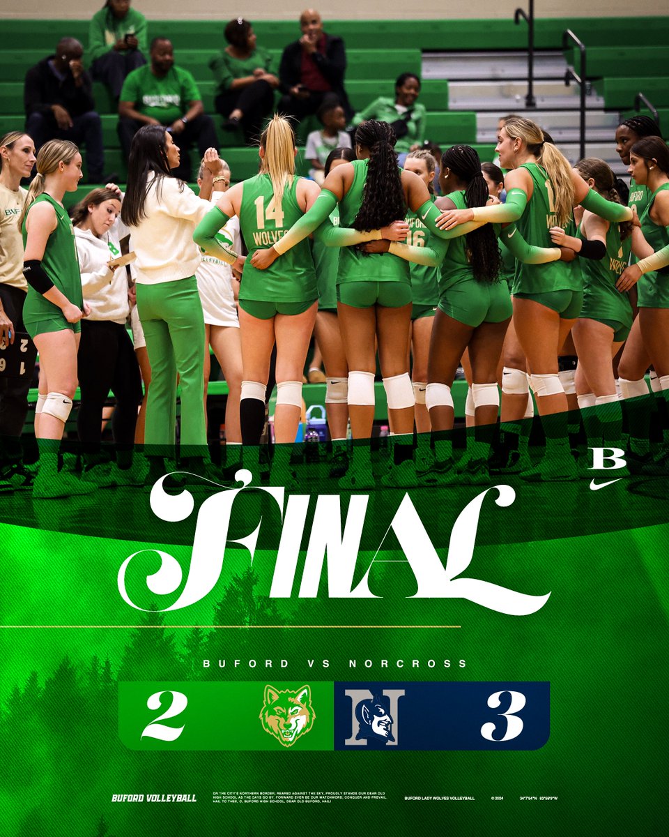 After a hard fought battle against Norcross, our season comes to an end tonight.

Thank you to all of our family, friends &amp; fans for your support all season long. Thank you to our four seniors for leaving a legacy for future Lady Wolves to build on. We 💚 you.