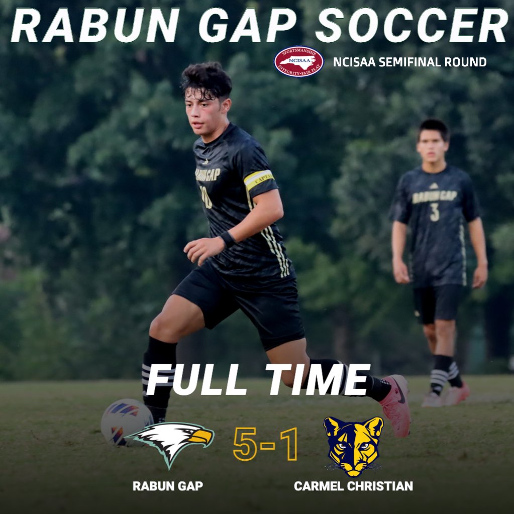 Rabun Gap Athletics (@rabungapeagles) on Twitter photo EAGLES WIN AND ADVANCE!
Tonight's dominant win puts the Eagles back in the state title game for the sixth consecutive year! We'll see you in Charlotte on Saturday!
#WingsUp #LeadTheWay
<a href="/RGNS/">Rabun Gap-Nacoochee School</a> EAGLES WIN AND ADVANCE!
Tonight's dominant win puts the Eagles back in the state title game for the sixth consecutive year! We'll see you in Charlotte on Saturday!
#WingsUp #LeadTheWay
<a href="/RGNS/">Rabun Gap-Nacoochee School</a>