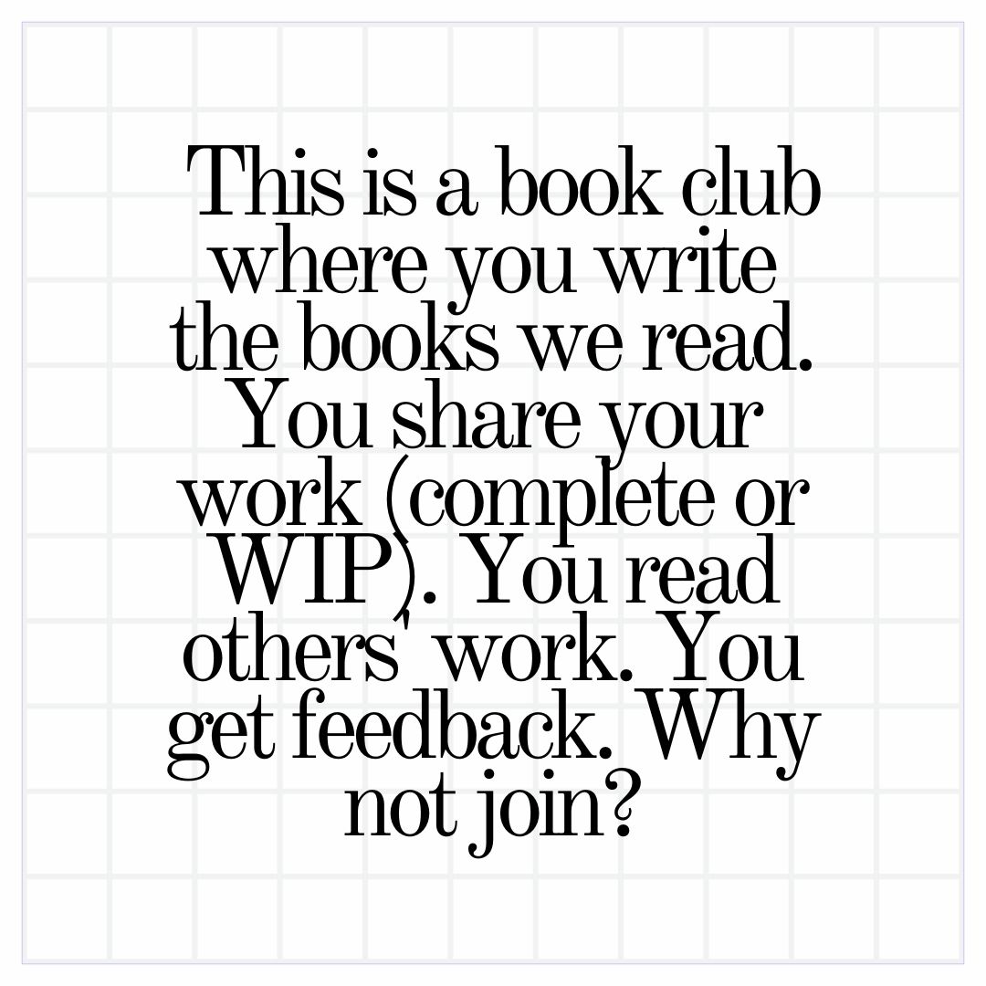 fill out this link to join the book club!! forms.gle/LcommrYMzHqMx3… 🩷