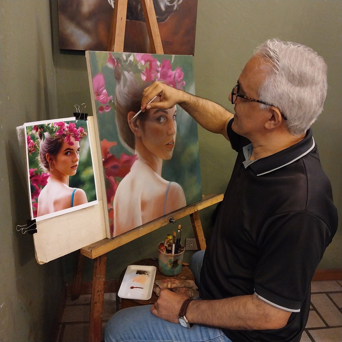 verdanza's tweet photo. Óleo sobre lienzo 60 ×40 cm. Trabajo en proceso. Escuela del @tallerpatriziarizzo #oleosobrelienzo #workinprogress #artedepintar #pintar https://t.co/Q2JSDYx5nl