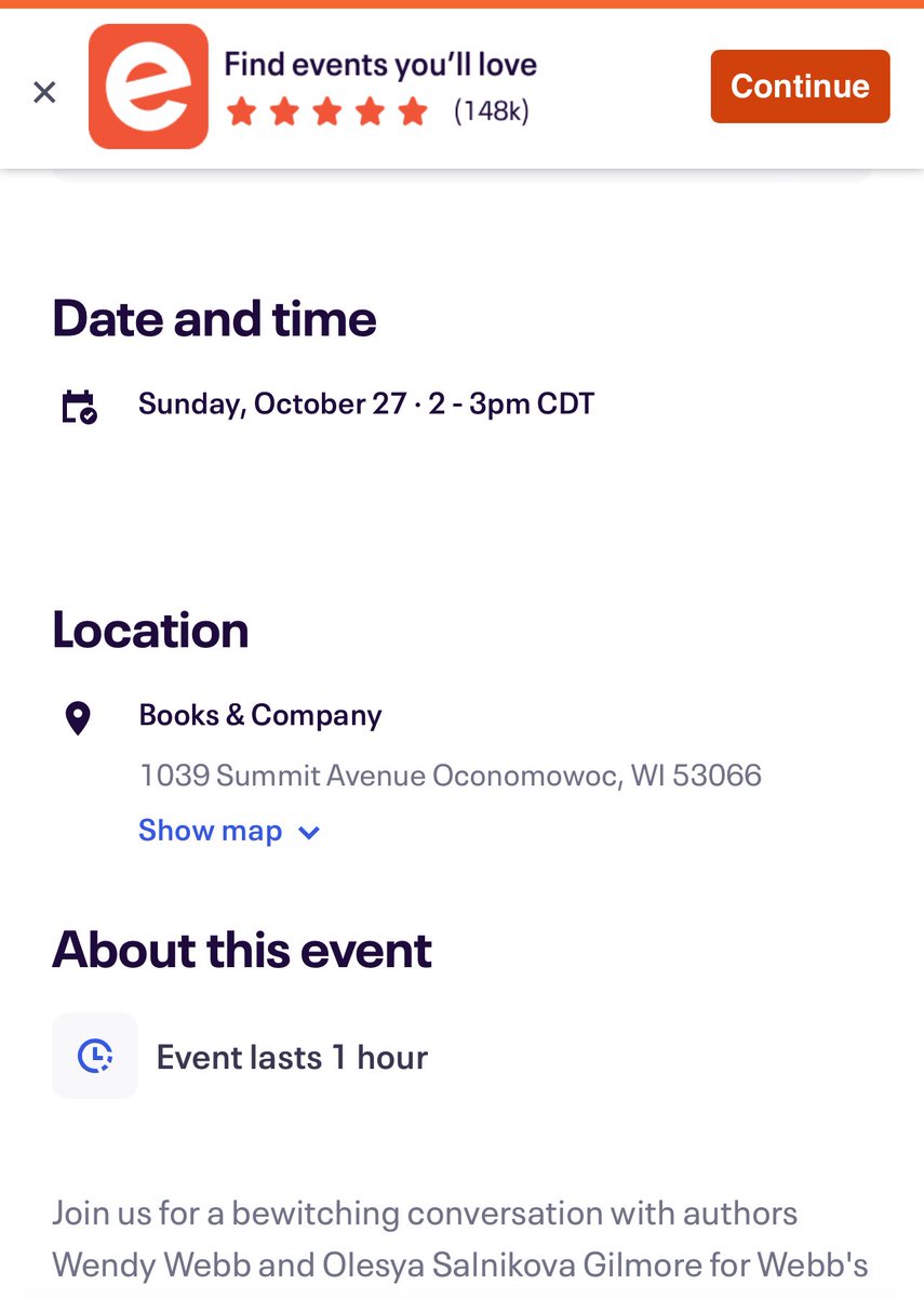 Olesya Salnikova Gilmore (*mostly* news & updates) (@olesyaauthor) on Twitter photo I have two events coming up this week that I’m super excited about 🎉
A book club <a href="/BNMellodyFarm/">BNMellodyFarm</a> on 10/24 @ 6:30 pm ➡️ stores.barnesandnoble.com/event/97800621…
An event with <a href="/wendywebbauthor/">Wendy Webb</a> @ Books & Co on 10/27 @ 2pm ➡️ eventbrite.com/e/wendy-webb-i… (reserve your free spot!) I have two events coming up this week that I’m super excited about 🎉
A book club <a href="/BNMellodyFarm/">BNMellodyFarm</a> on 10/24 @ 6:30 pm ➡️ stores.barnesandnoble.com/event/97800621…
An event with <a href="/wendywebbauthor/">Wendy Webb</a> @ Books & Co on 10/27 @ 2pm ➡️ eventbrite.com/e/wendy-webb-i… (reserve your free spot!)
