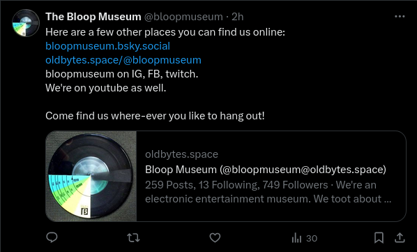 Let's see how this performs instead of the screenshotted post... find us online at: