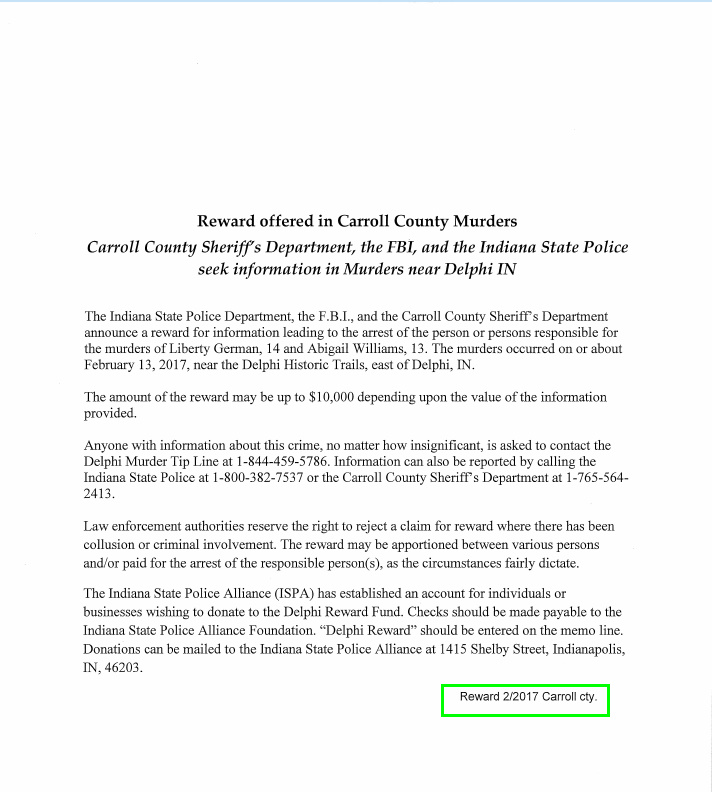 MattBlacInc's tweet image. Wednesday February 2⃣2⃣nd, 2017 at 5⃣:1⃣3⃣p.m. ET

#RichardAllen #DelphiArchives #DelphiMurders

#ARCHIVES | 2017

in.gov/isp/crime-repo…