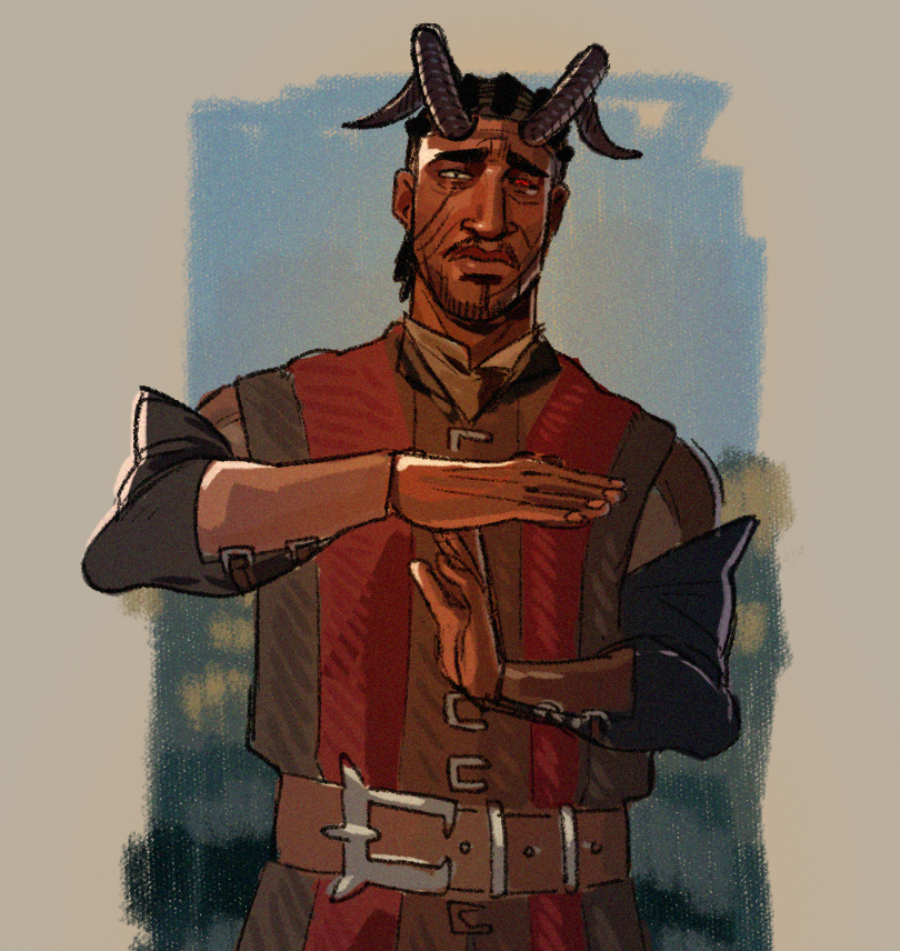 when you've been talking about ascension too much and ur bro gives u that warlock stare