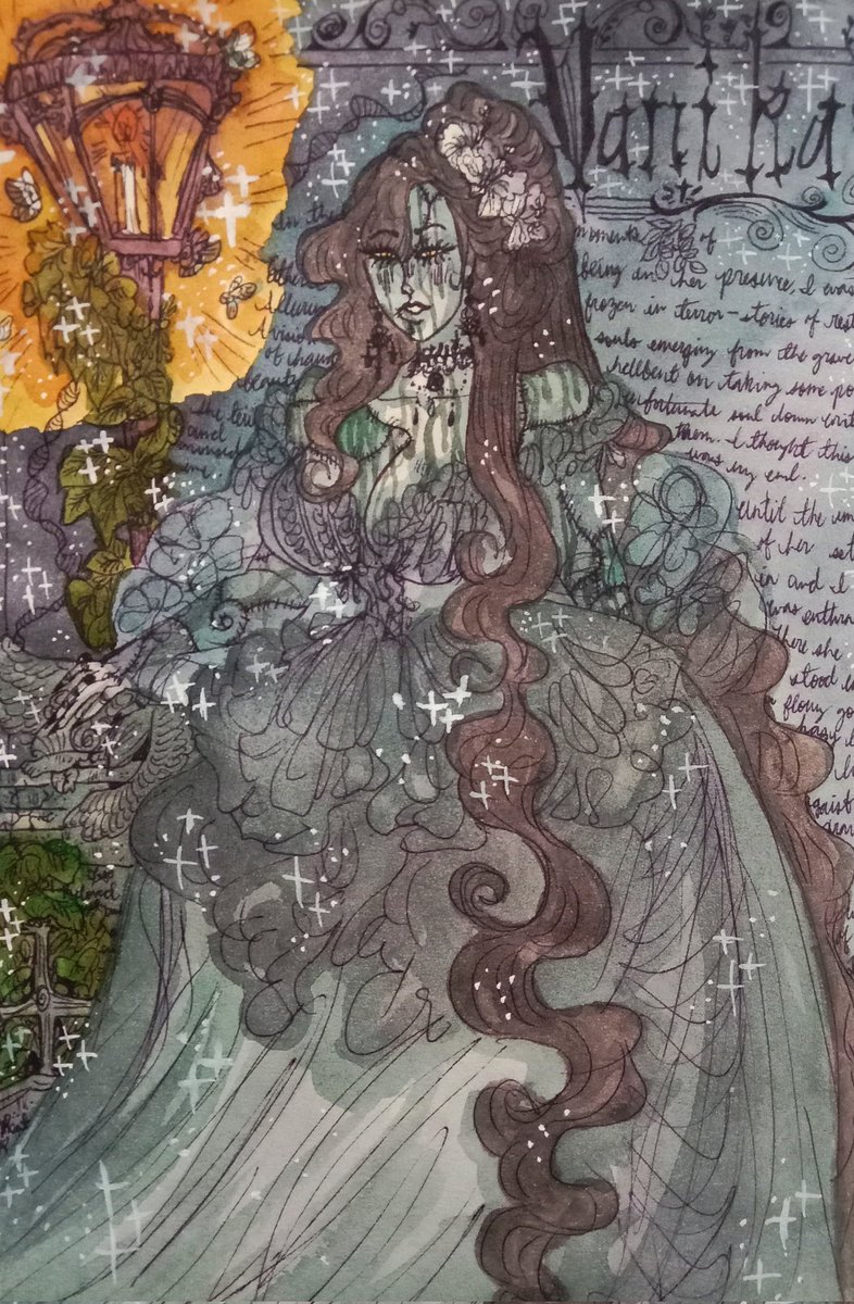 My new oc Vanika 🌙🪞🥀✨
#ocart #ocartist #watercolorpainting #illustrationart #traditionalart #artph #ArtistOnTwitter