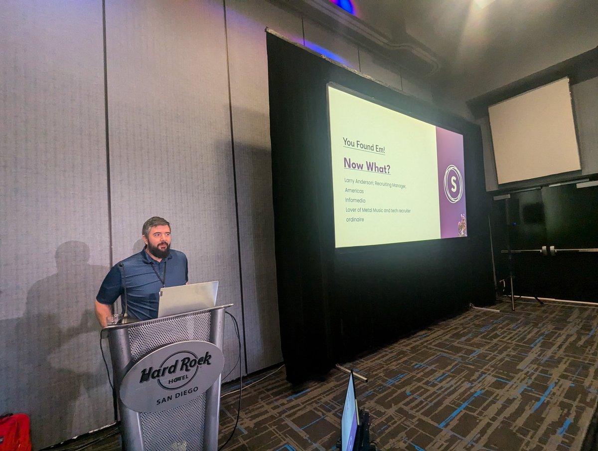 ilovegarick's tweet image. What do you do after you&apos;ve identified the right prospects for a job? Larry Anderson breaks it down at @sourcecon #sourcecon #sourcing #recruiting.