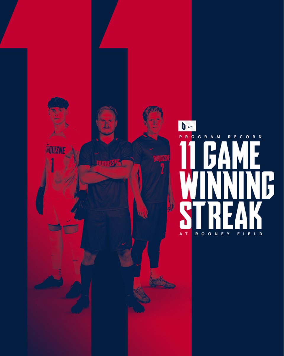 There’s no place like 𝐡𝐨𝐦𝐞.

A new program record has been set on Rooney Field with 11 straight wins.