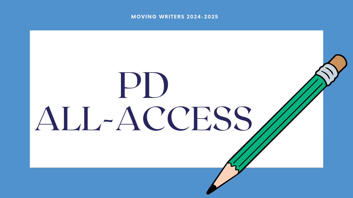 By popular request: the Moving Writers PD All-Access Pass! 

movingwriters.org/2024/10/22/by-…