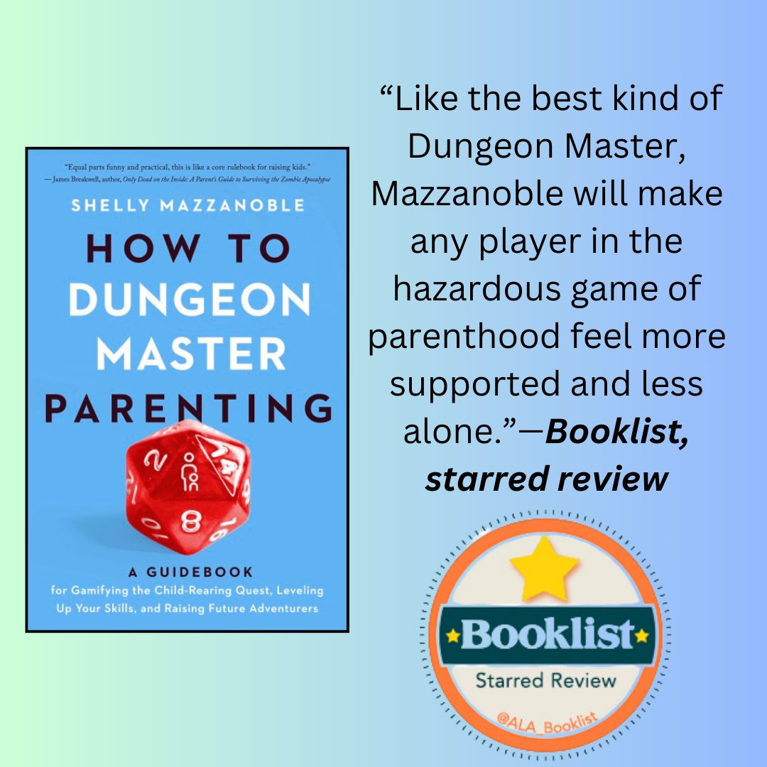 shellymoo's tweet image. Book baby got new bling! So excited to receive a Starred Review from @ALA_Booklist! Get ready to level up your parenting game! HOW TO DUNGEON MASTER PARENTING arrives soon! #dnd #dungeonsanddragons #dungeonmaster #parenting #parentingbooks #BookReview tertulia.com/book/how-to-du…