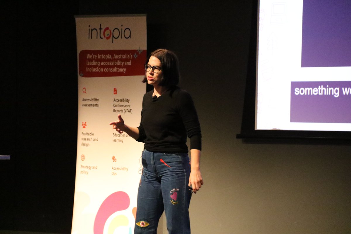 Ally Tutkaluk presenting 'Creating Inclusive Spaces: Understanding the Mental and Emotional Impacts of Alcohol and Drugs on Digital Experiences'.

Use #A11yCamp2024 to join the conversation.