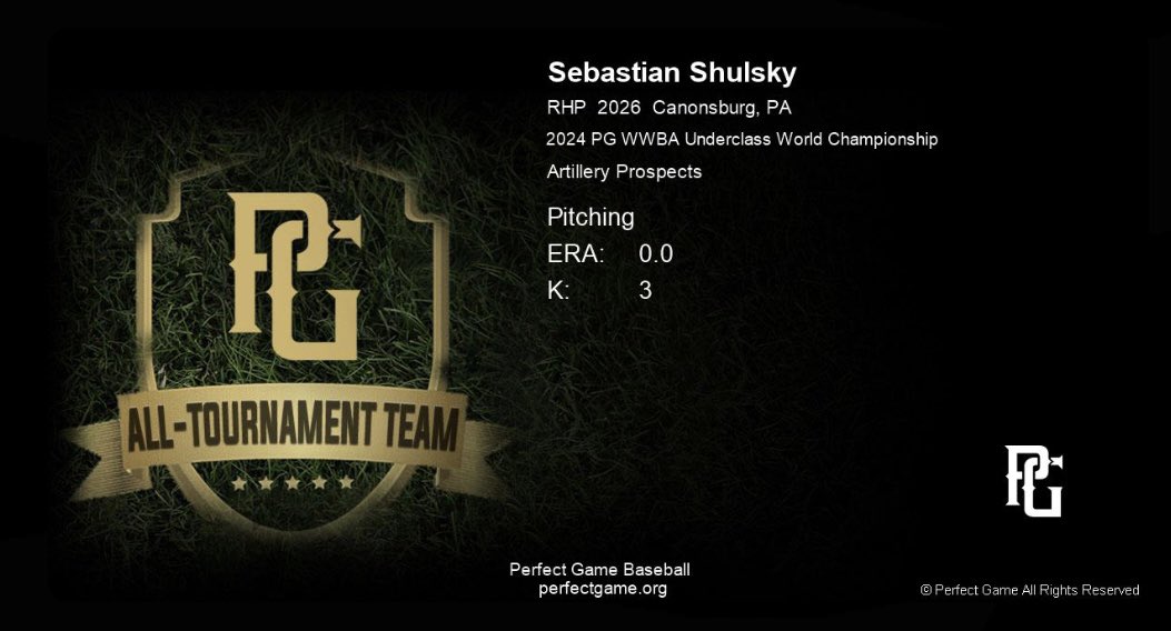 Happy that I had the opportunity to go down to Florida and compete with the best. Only up from here. Thank you <a href="/PG_Scouting/">Perfect Game Scout</a>!